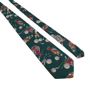 Dem Crazy Mens Necktie Tie Designer Golf Accessory Work Office Dad Gift